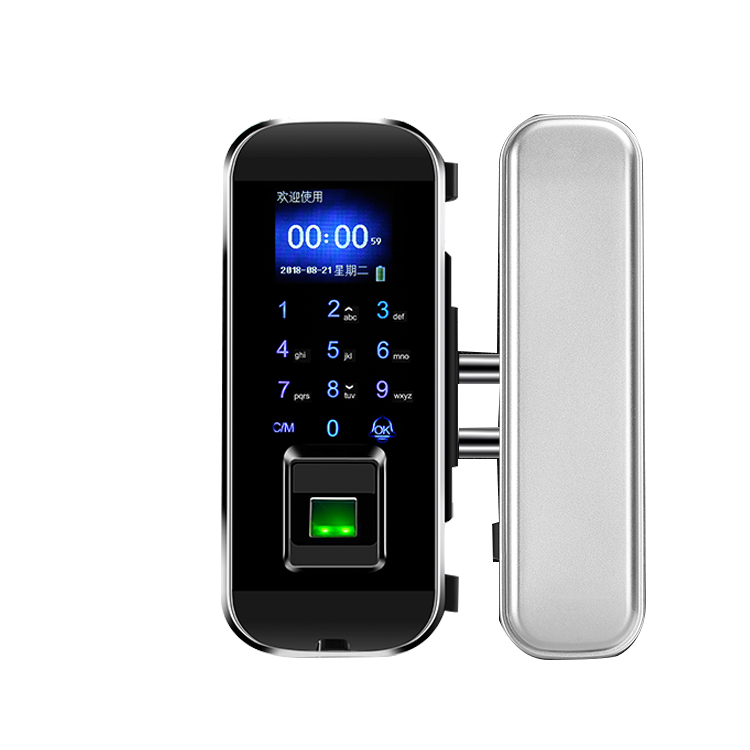 Cheap Price Office  Security Remote Control Digital Keyless Biometric Fingerprint Smart Glass Door Lock