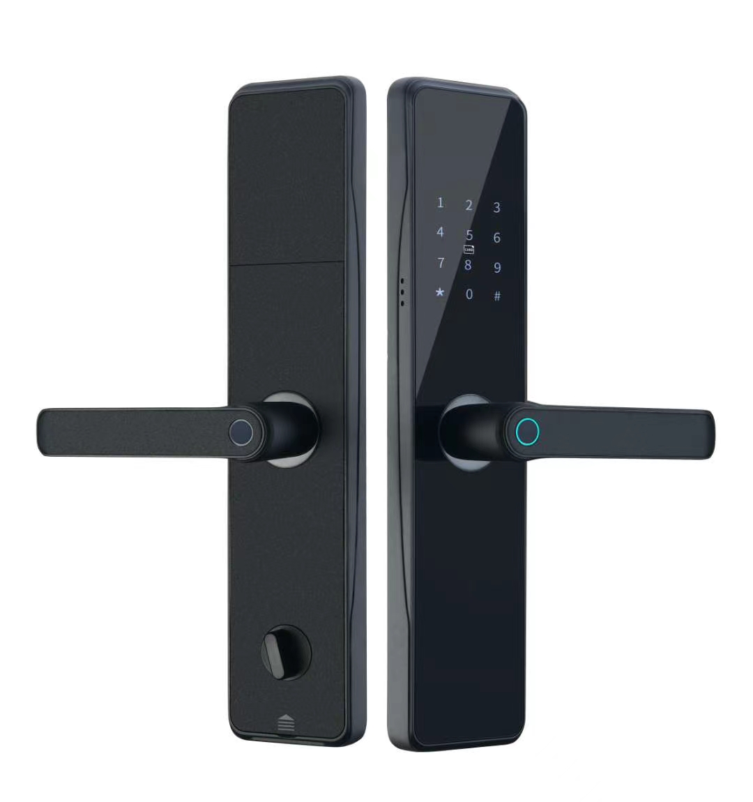 TUYA Smart WiFi  APP Access Electronic Biometric Fingerprint Digital Smart Lock Door For Home Wooden Doors